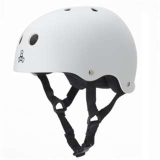 Triple Eight BRAINSAVER Helm white L/XL