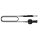 Madness Surfboard Leash 6.0 180 cm Schwarz