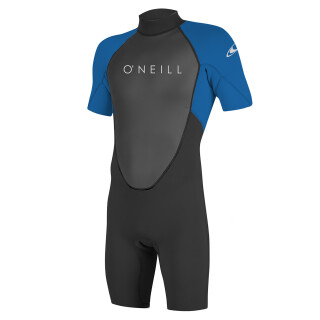 O´Neill Reactor II Shortsleeve 2mm Neoprenanzug Back Zip black/ocean