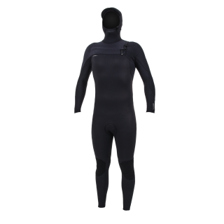 ONeill Hyperfreak 5/4+ Chest Zip w/ Hood black