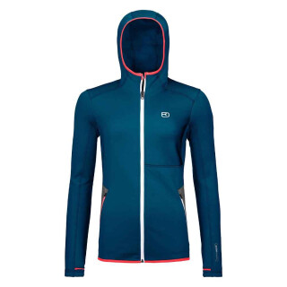 Ortovox FLEECE HOODY W petrol blue