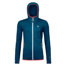 Ortovox FLEECE HOODY W petrol blue