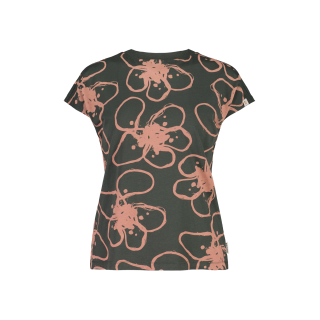 Maloja ViumsM. Organic Cotton Tee deep forest ropeflower