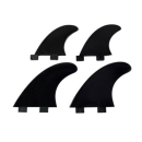 FCS Compatible Quad Fin Set black