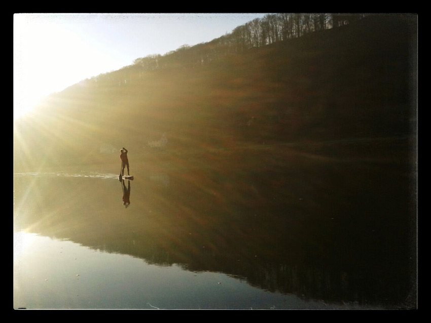 absupen auf der Elbe - Stand Up Paddling