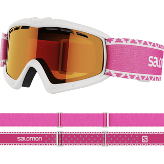 Salomon Kiwi Access Kids Skibrille white-pink