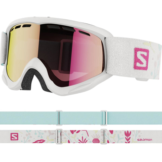Salomon Juke Kids Skibrille white-ruby