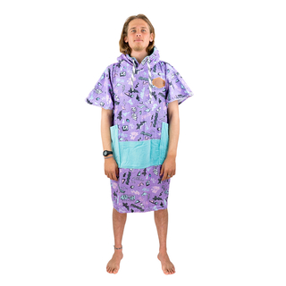 ALL-IN Beach Crew Line V Poncho Pop 80/Violet