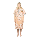 ALL-IN Beach Crew Line V Poncho Flower/Coral