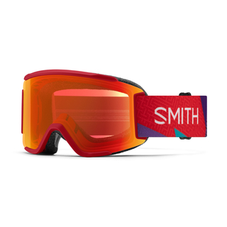 Smith Squad S Crimson A-Maze-Zing + ChromaPop Everyday Red Mirror Lens