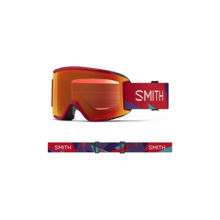 Smith Squad S Crimson A-Maze-Zing + ChromaPop Everyday Red Mirror Lens