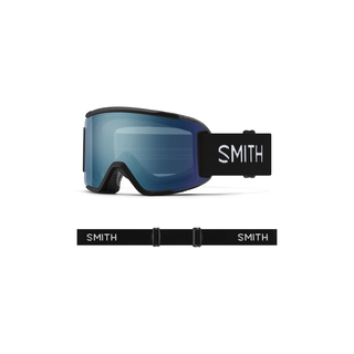 Smith Squad S Black + ChromaPop Everyday Blue Mirror Lens