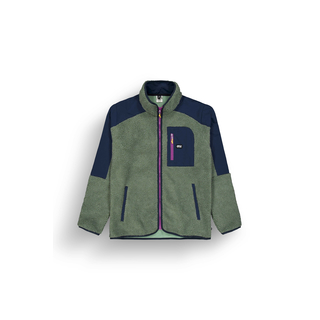 Picture Quilchena Zip Fleece Green Spray Dark Blue