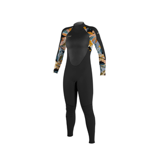 ONeill Wms Epic 4/3 Back Zip Black/Demifloor