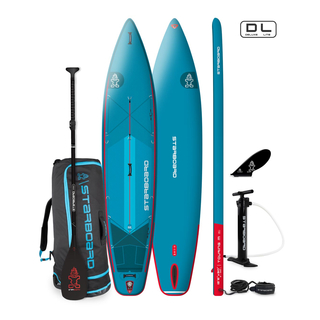 Starboard SUP Touring 126 x 30 Deluxe Lite Set mit Tuffskin Paddel 3-teilig