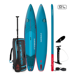 Starboard SUP Touring 140 x 32 Deluxe Lite Set mit Tuffskin Paddel 3-teilig