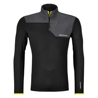 Ortovox FLEECE LIGHT ZIP NECK black raven