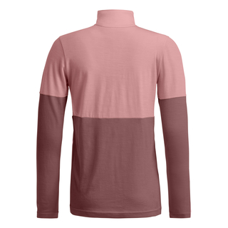 Ortovox 185 ROCKNWOOL ZIP NECK dusk rose