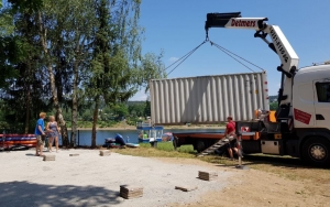 SUP Station Container Anlieferung